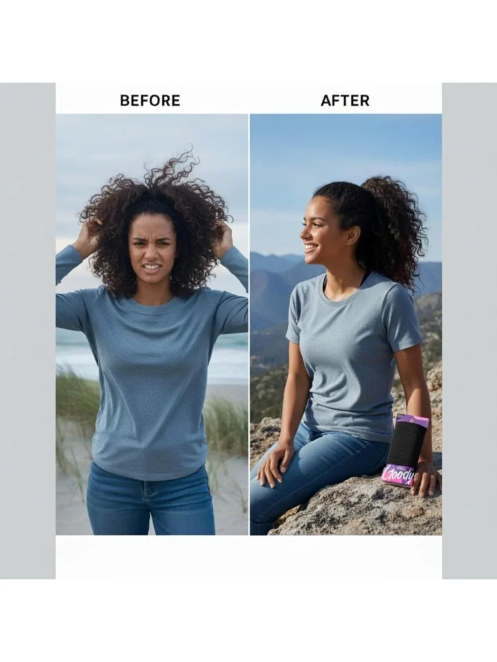 Ouchless Hair Elastics – Tangle-Free, No Breakage Hold for Thick & Curly Hair